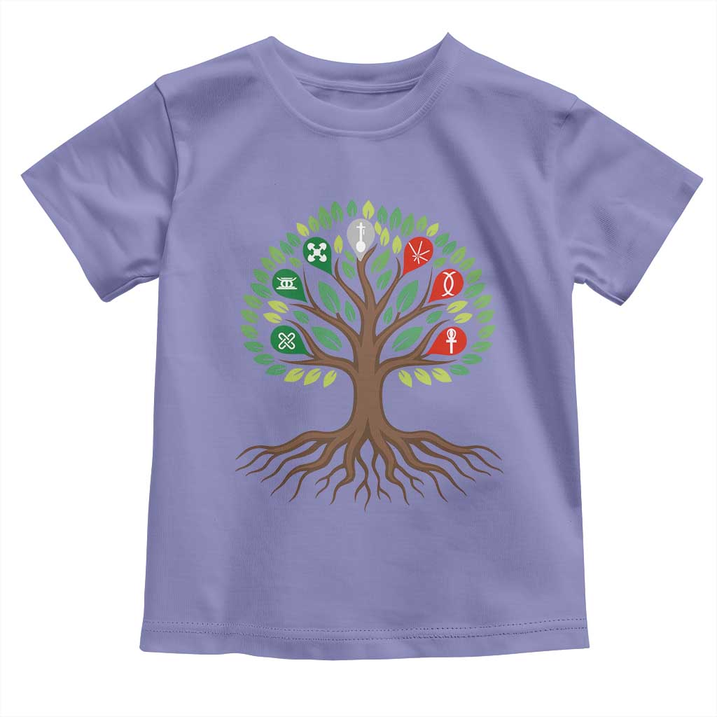 Seven Candles Of Kwanzaa Tree Of Life Toddler T Shirt African Heritage Gift - Wonder Print Shop