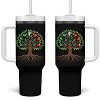 Seven Candles Of Kwanzaa Tree Of Life Tumbler With Handle African Heritage Gift - Wonder Print Shop