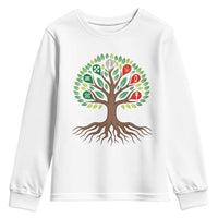 Seven Candles Of Kwanzaa Tree Of Life Youth Sweatshirt African Heritage Gift - Wonder Print Shop