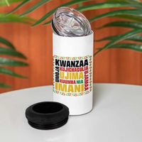 Nguzo Saba Seven Principles 4 in 1 Can Cooler Tumbler African Heritage Celebration Gift - Wonder Print Shop