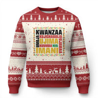 Nguzo Saba Seven Principles Ugly Christmas Sweater African Heritage Celebration Gift - Wonder Print Shop