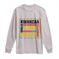 Nguzo Saba Seven Principles Long Sleeve Shirt African Heritage Celebration Gift - Wonder Print Shop