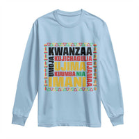 Nguzo Saba Seven Principles Long Sleeve Shirt African Heritage Celebration Gift - Wonder Print Shop
