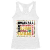 Nguzo Saba Seven Principles Racerback Tank Top African Heritage Celebration Gift - Wonder Print Shop