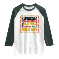 Nguzo Saba Seven Principles Raglan Shirt African Heritage Celebration Gift - Wonder Print Shop