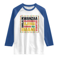 Nguzo Saba Seven Principles Raglan Shirt African Heritage Celebration Gift - Wonder Print Shop