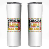 Nguzo Saba Seven Principles Skinny Tumbler African Heritage Celebration Gift - Wonder Print Shop