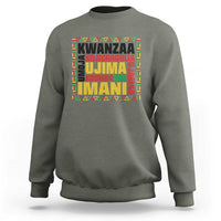 Nguzo Saba Seven Principles Sweatshirt African Heritage Celebration Gift - Wonder Print Shop