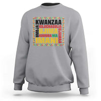Nguzo Saba Seven Principles Sweatshirt African Heritage Celebration Gift - Wonder Print Shop