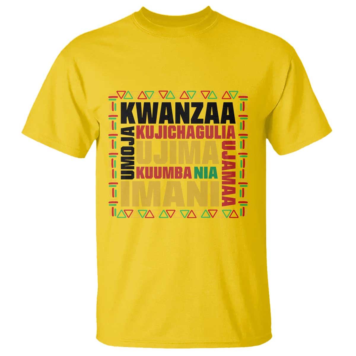 Nguzo Saba Seven Principles T Shirt African Heritage Celebration Gift - Wonder Print Shop