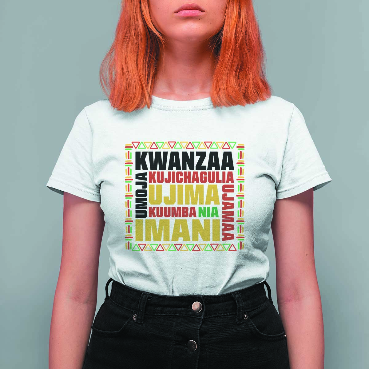 Nguzo Saba Seven Principles T Shirt For Women African Heritage Celebration Gift - Wonder Print Shop