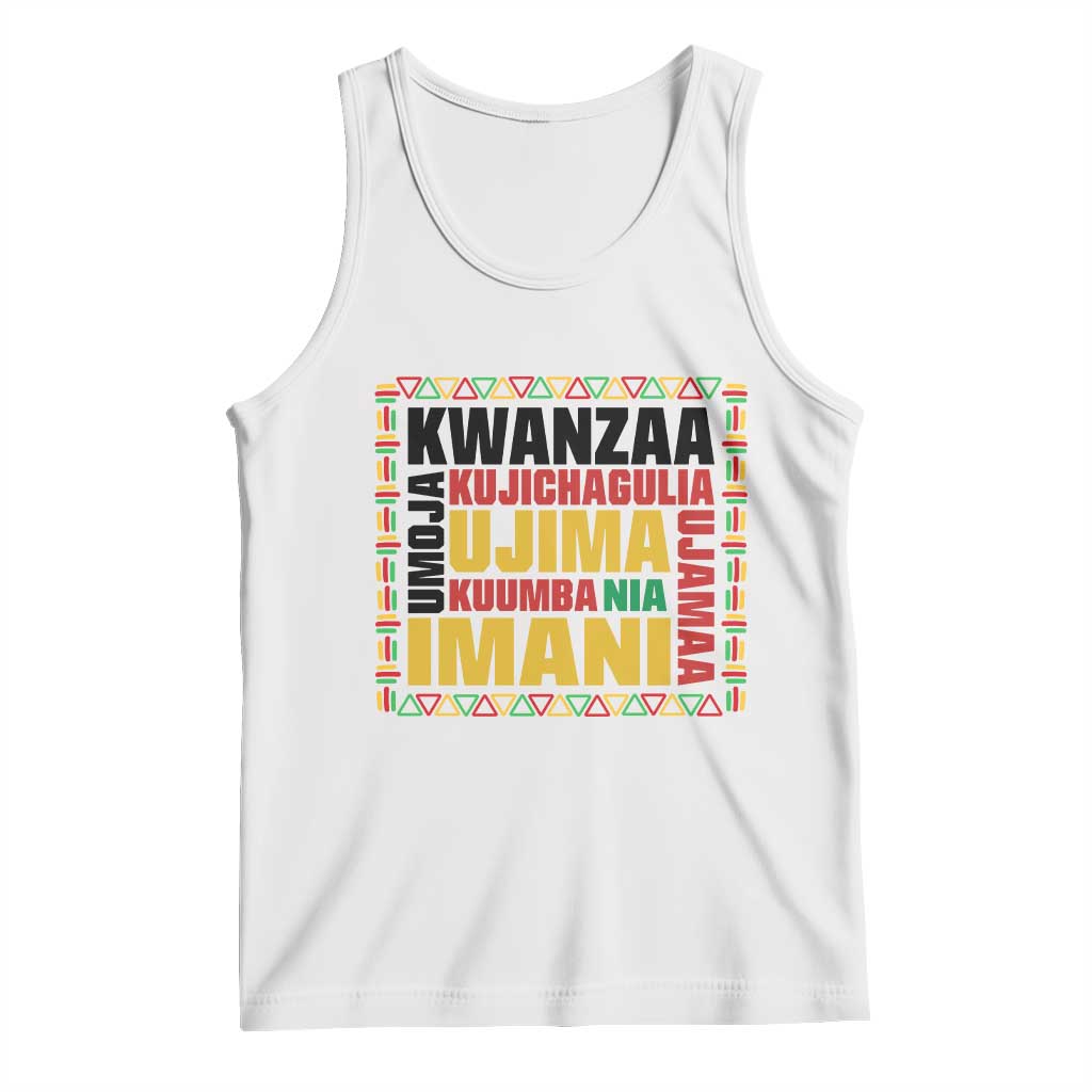 Nguzo Saba Seven Principles Tank Top African Heritage Celebration Gift - Wonder Print Shop