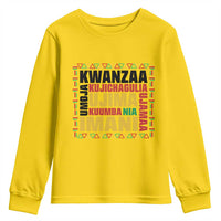 Nguzo Saba Seven Principles Youth Sweatshirt African Heritage Celebration Gift - Wonder Print Shop