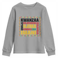 Nguzo Saba Seven Principles Youth Sweatshirt African Heritage Celebration Gift - Wonder Print Shop
