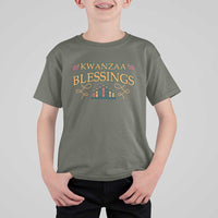 Kwanzaa Blessings T Shirt For Kid African Heritage Celebration Gift - Wonder Print Shop