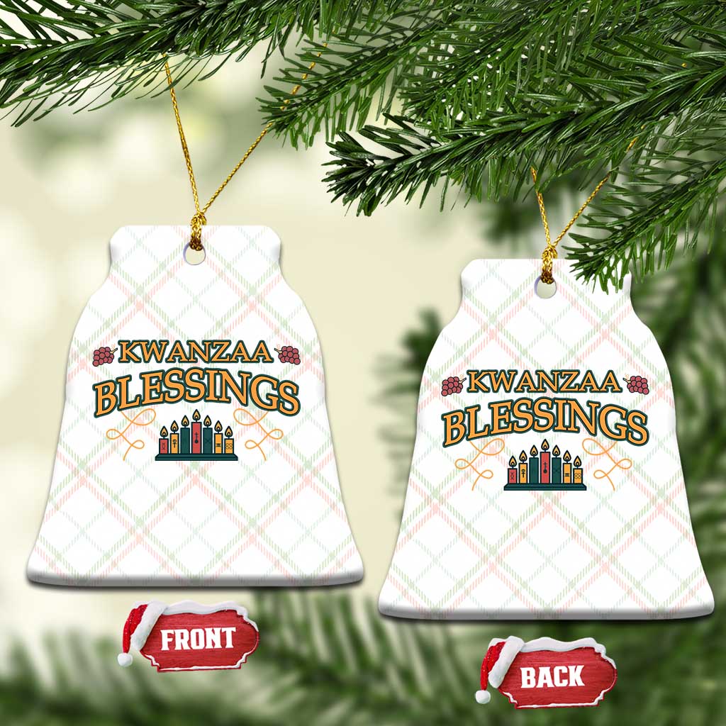 Kwanzaa Blessings Ceramic Ornament African Heritage Celebration Gift - Wonder Print Shop
