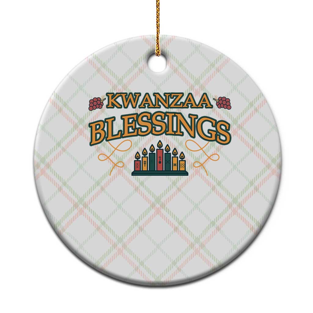 Kwanzaa Blessings Ceramic Ornament African Heritage Celebration Gift - Wonder Print Shop