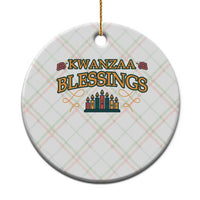 Kwanzaa Blessings Ceramic Ornament African Heritage Celebration Gift - Wonder Print Shop