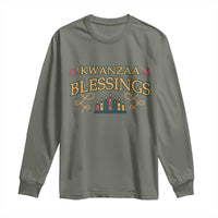 Kwanzaa Blessings Long Sleeve Shirt African Heritage Celebration Gift - Wonder Print Shop