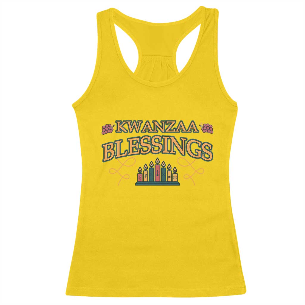 Kwanzaa Blessings Racerback Tank Top African Heritage Celebration Gift - Wonder Print Shop