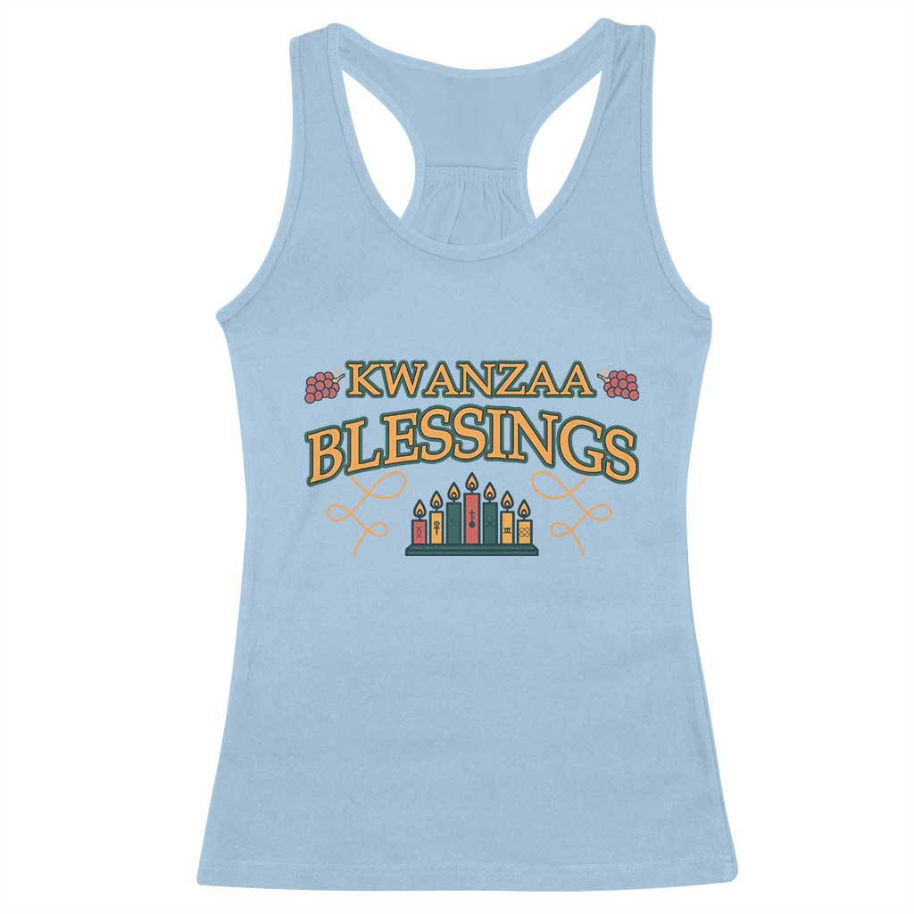 Kwanzaa Blessings Racerback Tank Top African Heritage Celebration Gift - Wonder Print Shop