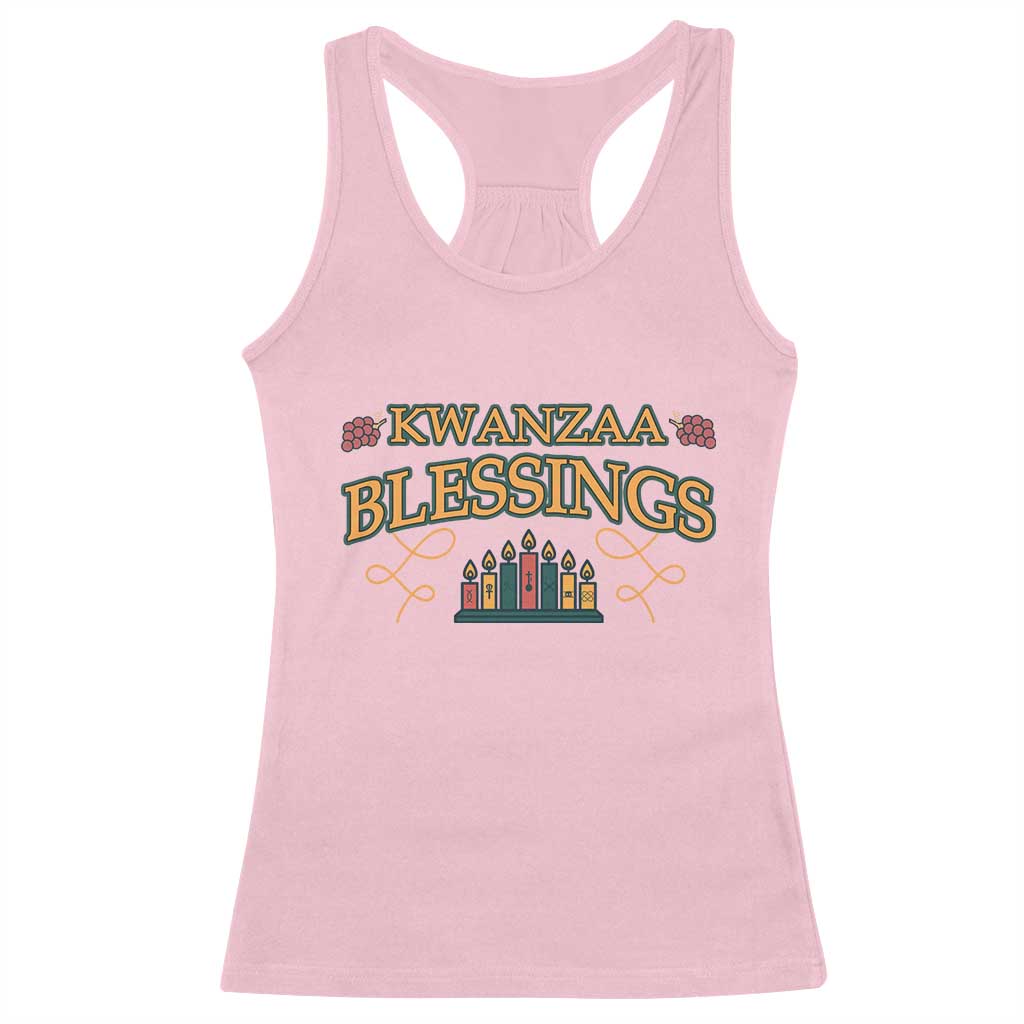 Kwanzaa Blessings Racerback Tank Top African Heritage Celebration Gift - Wonder Print Shop