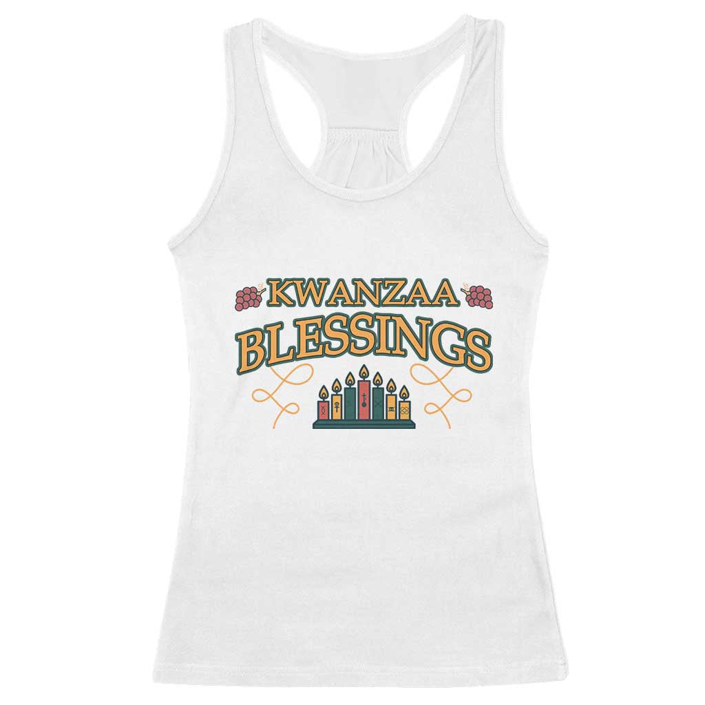 Kwanzaa Blessings Racerback Tank Top African Heritage Celebration Gift - Wonder Print Shop
