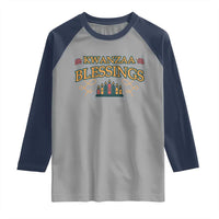 Kwanzaa Blessings Raglan Shirt African Heritage Celebration Gift - Wonder Print Shop