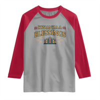 Kwanzaa Blessings Raglan Shirt African Heritage Celebration Gift - Wonder Print Shop