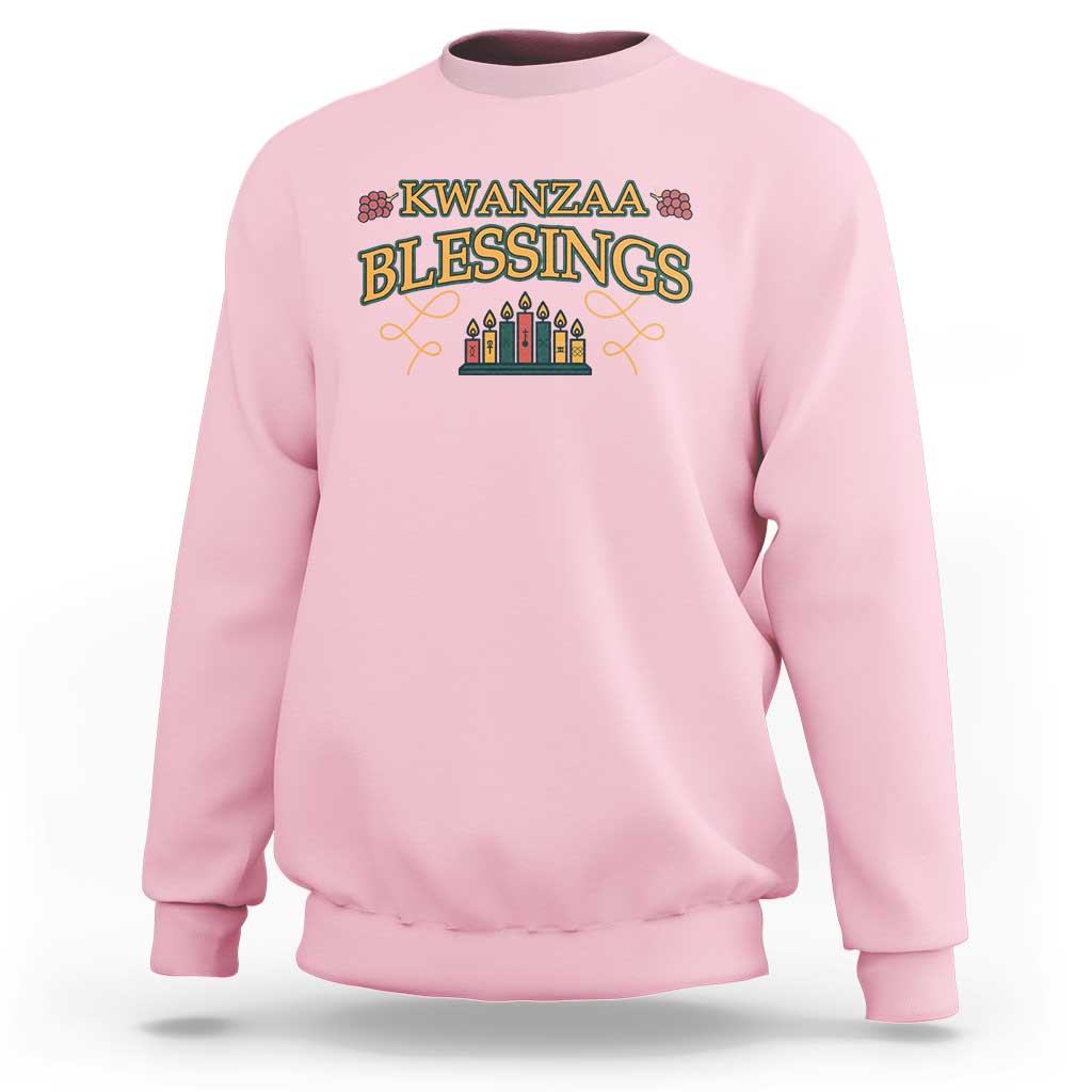 Kwanzaa Blessings Sweatshirt African Heritage Celebration Gift - Wonder Print Shop