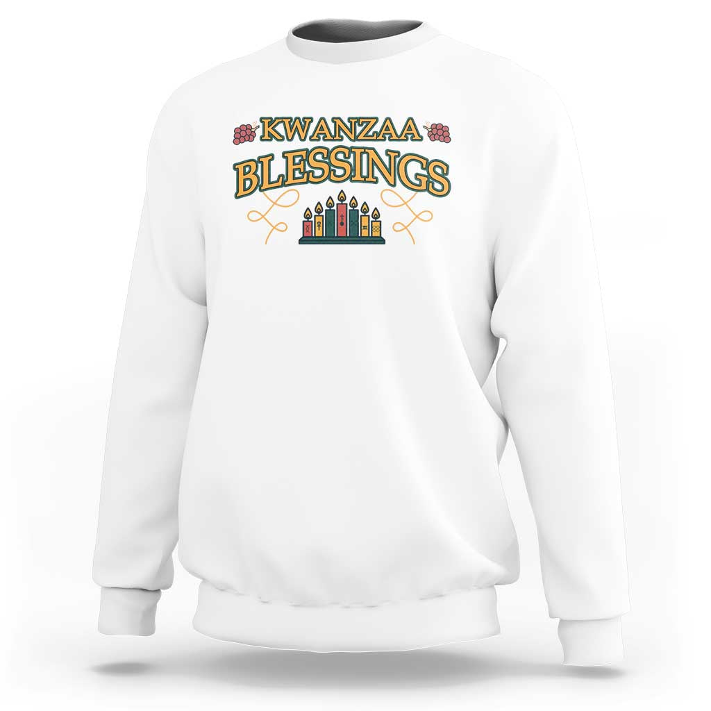 Kwanzaa Blessings Sweatshirt African Heritage Celebration Gift - Wonder Print Shop