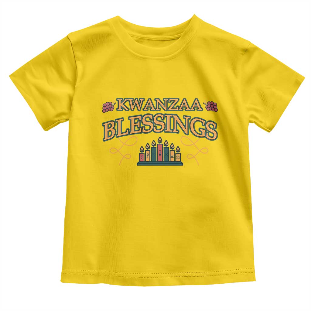 Kwanzaa Blessings Toddler T Shirt African Heritage Celebration Gift - Wonder Print Shop