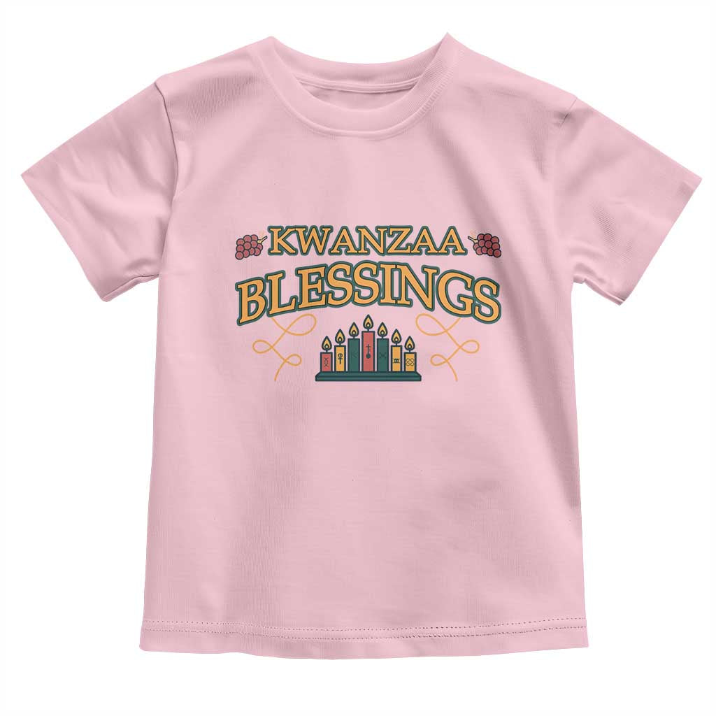 Kwanzaa Blessings Toddler T Shirt African Heritage Celebration Gift - Wonder Print Shop