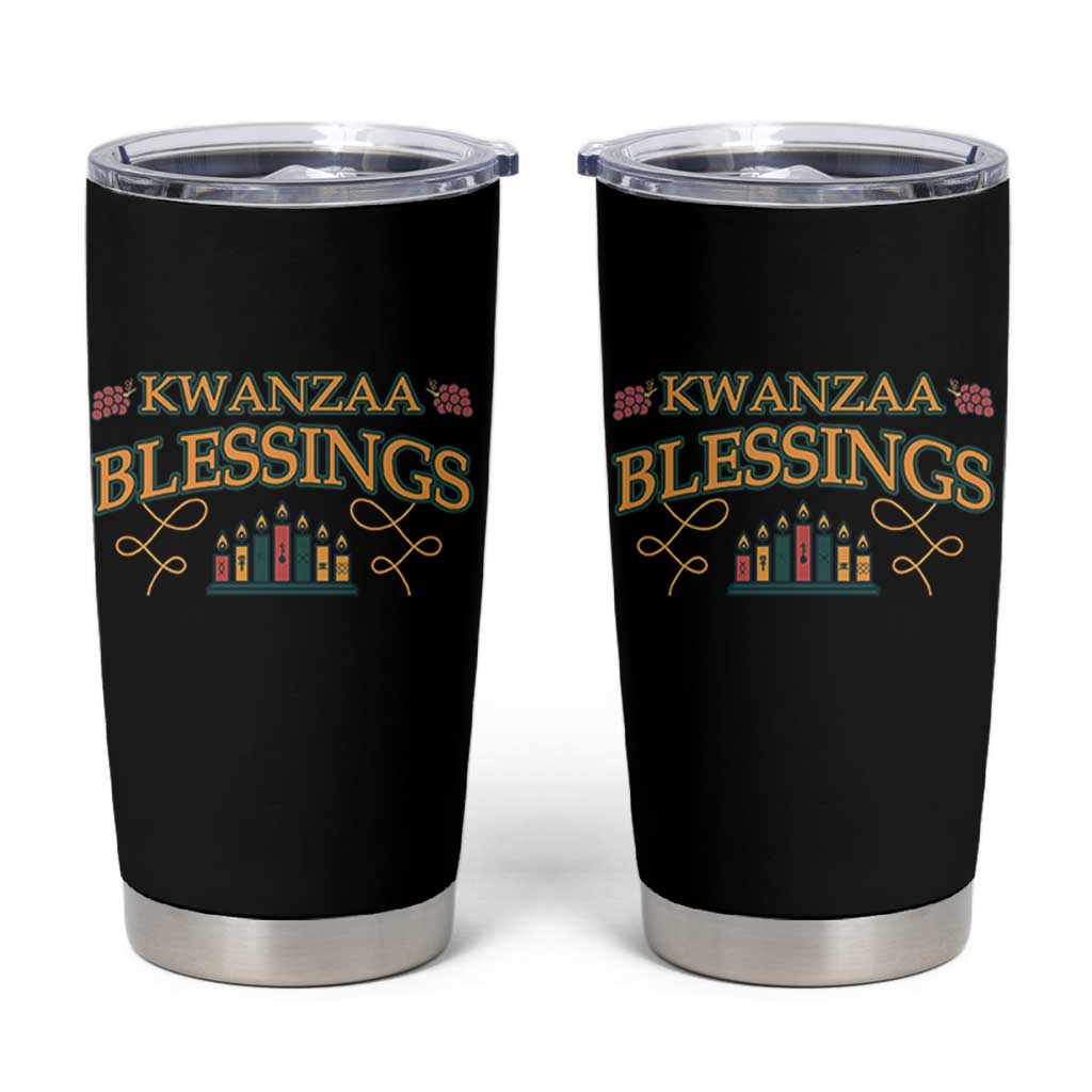 Kwanzaa Blessings Tumbler Cup African Heritage Celebration Gift - Wonder Print Shop