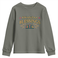 Kwanzaa Blessings Youth Sweatshirt African Heritage Celebration Gift - Wonder Print Shop