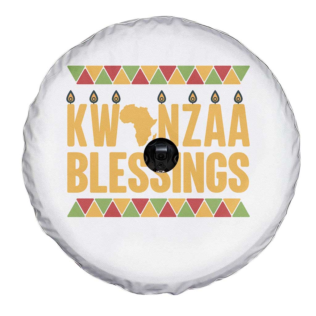 Kwanzaa Blessings Spare Tire Cover Kinara Light African Heritage Gift - Wonder Print Shop