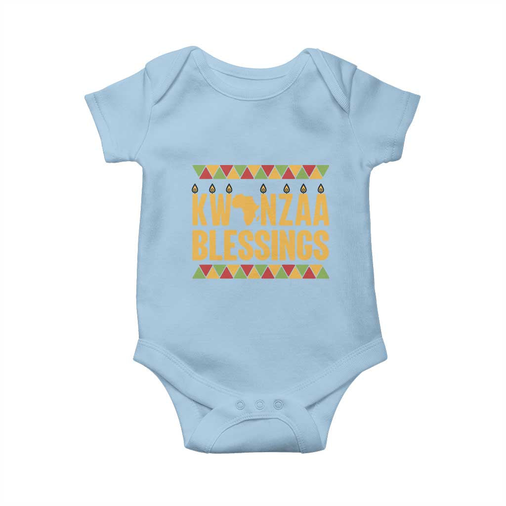 Kwanzaa Blessings Baby Onesie Kinara Light African Heritage Gift - Wonder Print Shop