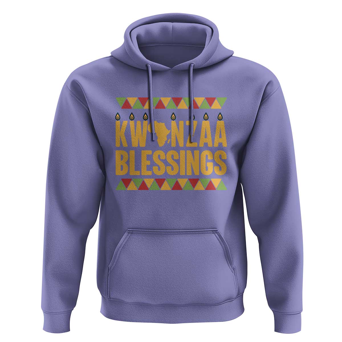 Kwanzaa Blessings Hoodie Kinara Light African Heritage Gift - Wonder Print Shop