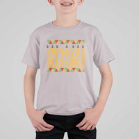 Kwanzaa Blessings T Shirt For Kid Kinara Light African Heritage Gift - Wonder Print Shop