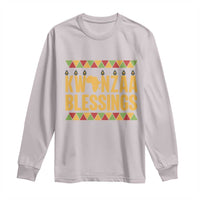 Kwanzaa Blessings Long Sleeve Shirt Kinara Light African Heritage Gift - Wonder Print Shop