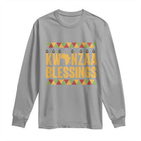 Kwanzaa Blessings Long Sleeve Shirt Kinara Light African Heritage Gift - Wonder Print Shop