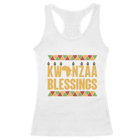 Kwanzaa Blessings Racerback Tank Top Kinara Light African Heritage Gift - Wonder Print Shop