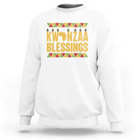Kwanzaa Blessings Sweatshirt Kinara Light African Heritage Gift - Wonder Print Shop