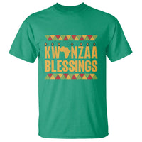 Kwanzaa Blessings T Shirt Kinara Light African Heritage Gift - Wonder Print Shop