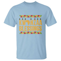 Kwanzaa Blessings T Shirt Kinara Light African Heritage Gift - Wonder Print Shop