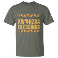 Kwanzaa Blessings T Shirt Kinara Light African Heritage Gift - Wonder Print Shop