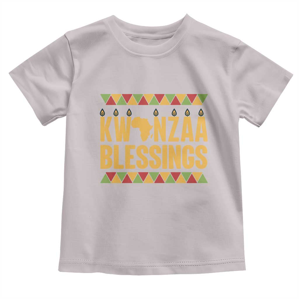 Kwanzaa Blessings Toddler T Shirt Kinara Light African Heritage Gift - Wonder Print Shop