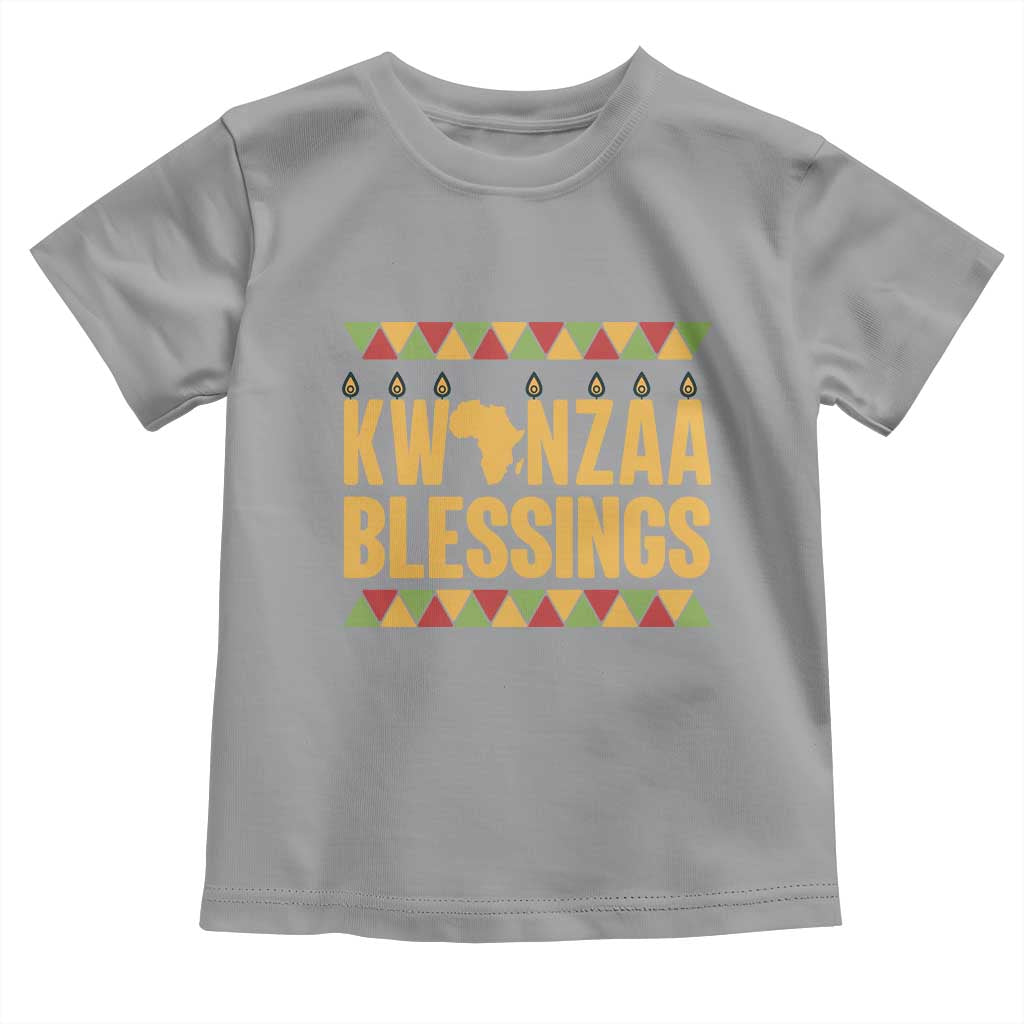 Kwanzaa Blessings Toddler T Shirt Kinara Light African Heritage Gift - Wonder Print Shop