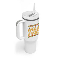 Kwanzaa Blessings Tumbler With Handle Kinara Light African Heritage Gift - Wonder Print Shop