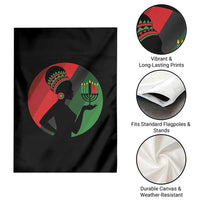 African Woman With Kinara Garden Flag Happy Kwanzaa Cultural Pride Gift - Wonder Print Shop